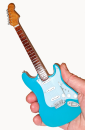 Miniatyr gitarr, Fender strata-typ, Eric Clapton